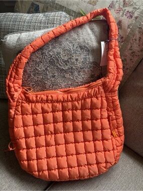 Urban Expressions Hobo Puffer Tote - Clementine NWT